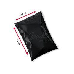 Sachet E-commerce Noire 32x45 Non Imprimé