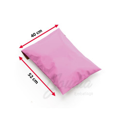 Sachet E-commerce Rose 40×52 Non Imprimé